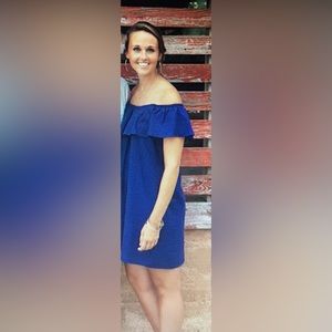 Impeccable Pig mini off the shoulder ruffle dress